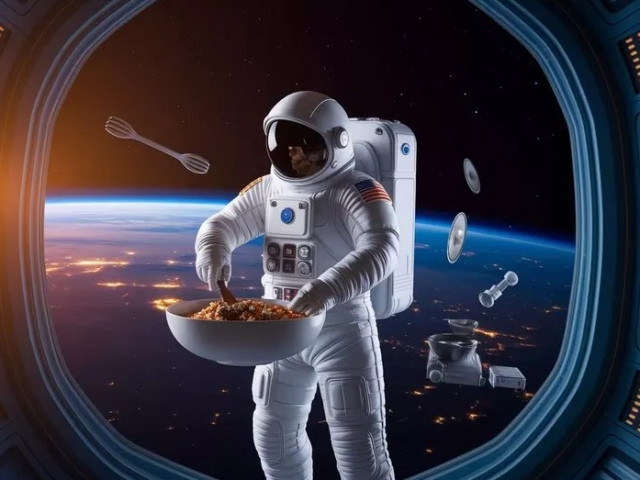Астронавт приготви „космически пържен ориз с кимчи“ на орбита
